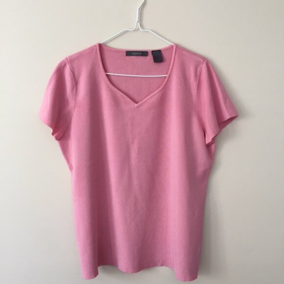 LIZ CLAIBORNE TOP US XL PINK - Picture 1 of 3